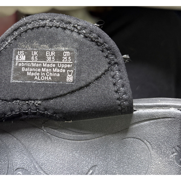 Bzees Black Woven Platform Wedge Sandals Women’s Size 8.5 – Comfort Stretch Slip - Picture 9 of 9